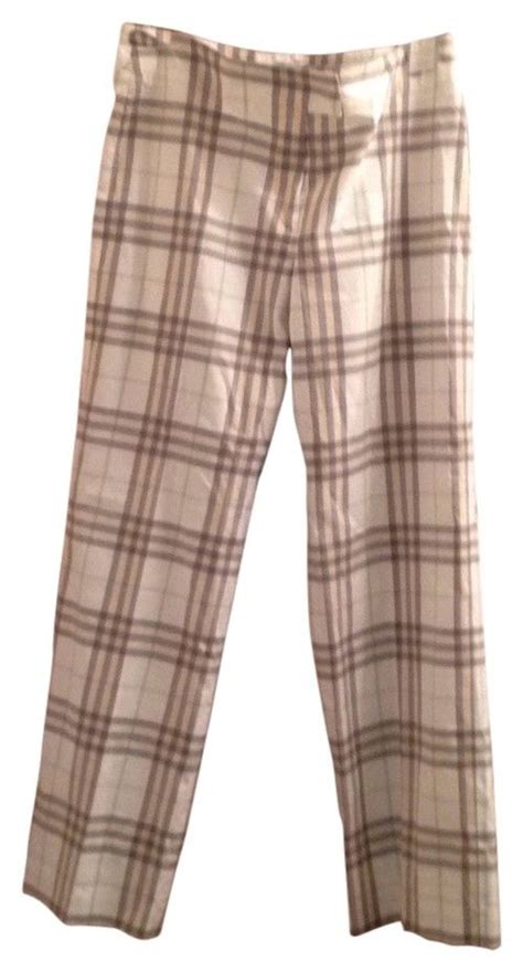 Burberry London Plaid Nova Check Pants Size 8 M 29 30 59 Off