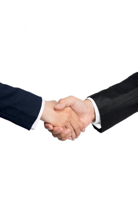 Two Business People Shaking Hands Stock Photo Image Of Together