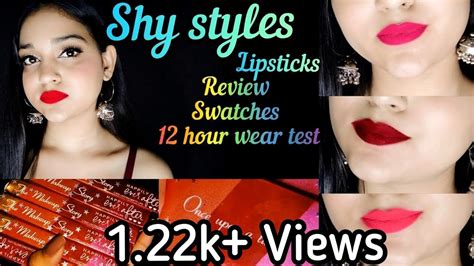 Shy Styles Liquid Lipsticks The Makeup Story 12 Hour Wear Test