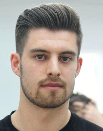 Messy pomp with designed sheers haircut. Beautiful Men Haircut for Long Face 2018 2019 - New ...