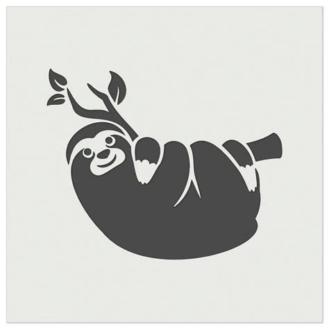 Sloth Hanging On Tree Branch Diy Cookie Wall Craft Stencil 55 Inch