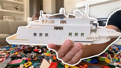 Building A Lego Yacht From Scratch In Under 30 Seconds Youtube