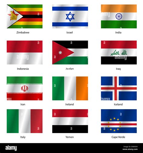 set flags of world sovereign states vector illustration vector hot sex picture