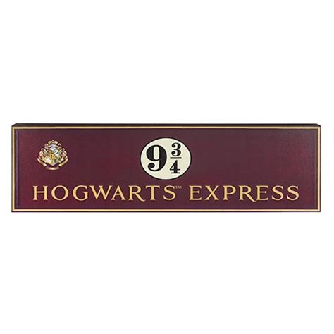 Universal Studios Harry Potter Hogwarts Express Platform 9 34 Wood