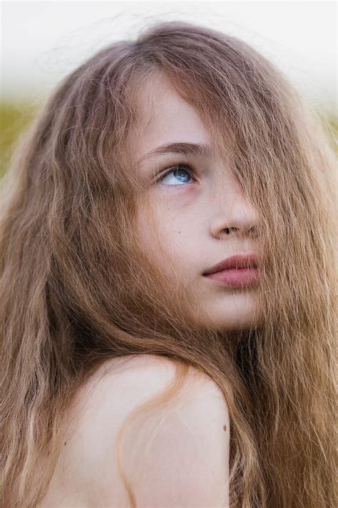 Portrait Of A Beautiful Little Girl By Stocksy Contributor Jovana