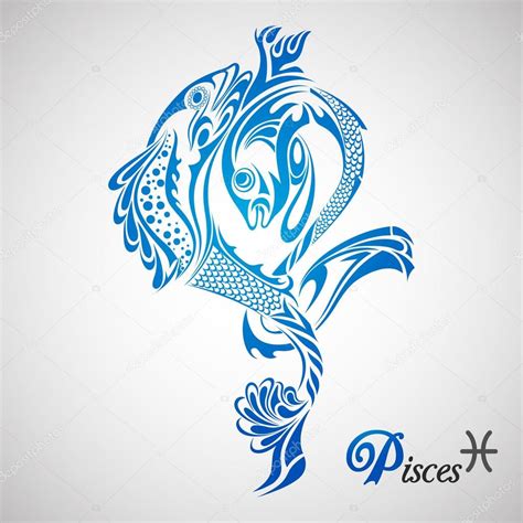 Pisces Zodiac Sign Stock Vector Image By ©stockshoppe 49439409