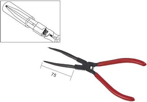 Heavy Duty Snap Ring Pliers Extra Long Reach With Internal