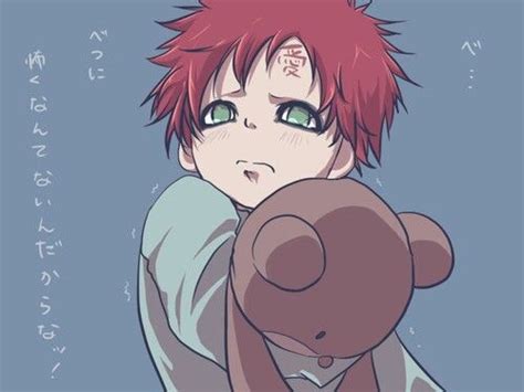 Gaara Childhood Cute Teddy Bear Naruto Anime Anime Naruto Gaara