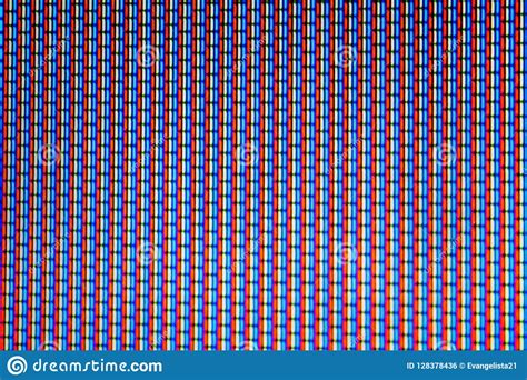 Tv Rgb Screen With Red Green And Blue Dots Stock Photo Image Of Blue