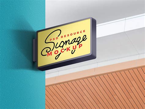 Download Retail Store Sign Branding Mockup PSD | Design Share