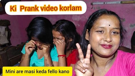 ki prank korlam ☺️ mini are masi keda fello kano 😭 prank india vlog nature youtube