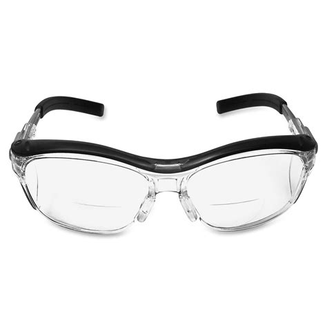 3m Mmm114340000020 Nuvo Protective Reader Eyewear 1 Each Gray Clear Lens Black Temple