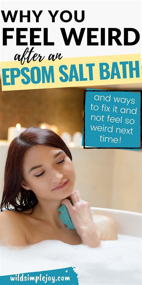 Heres Why You Feel Weird After An Epsom Salt Bath Wild Simple Joy