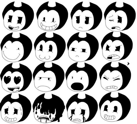 Drawing Bendy Face Expression Requestclosed 🎥bendy And The Ink
