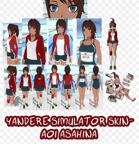 Yandere Simulator Character Minecraft Skin Png 2622x2718px Yandere