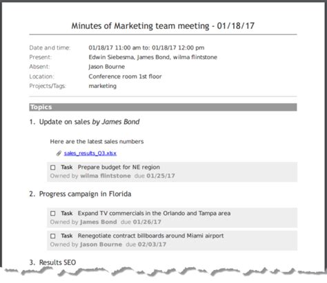 How To Write Meeting Minutes Quickly And Easily Meetingking