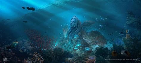 The Aquaverse On Twitter Concept Art The Queen Atlanna Memorial