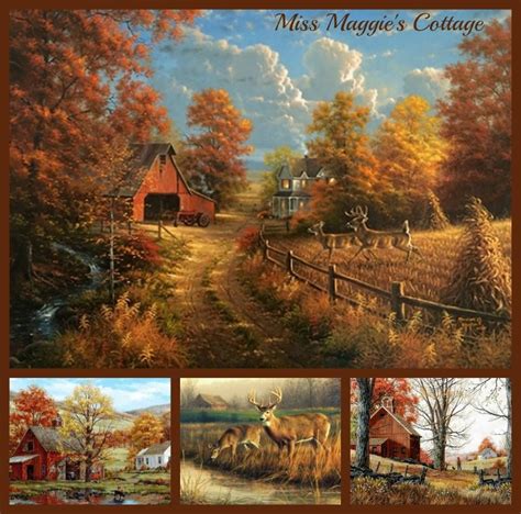 Miss Maggies Cottage Autumn Scenery Barn Pictures
