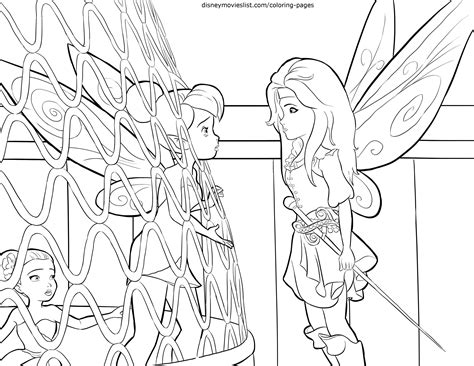 Tinkerbell Pirate Fairy Coloring Pages Coloring Pages