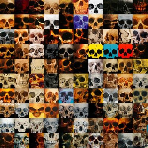 100 Skull Paintings By Noah Scalin Of Skull A Day Skull Painting