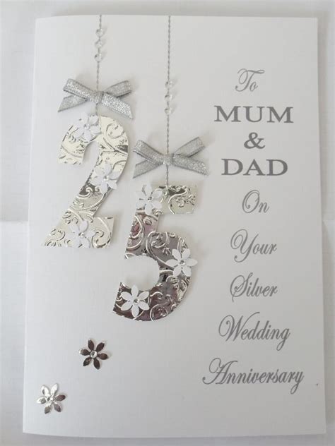 25th wedding anniversary gifts ideas. Pin on cards