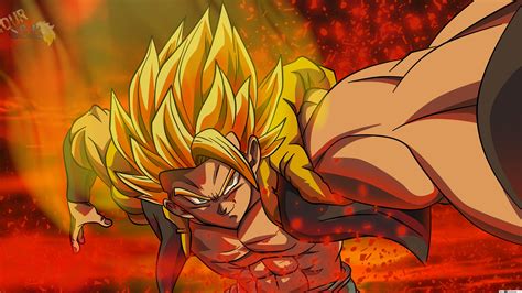 It is a combination of the super saiyan transformation and the wrath state, which itself is the great monkey transformation's power in human form. Dragon Ball Super - Gogeta SSJ HD wallpaper download