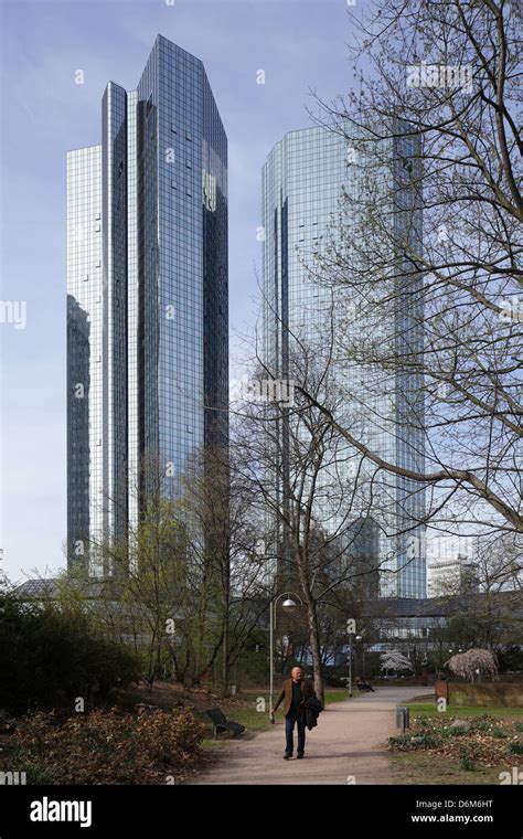 Frankfurt Am Main Germany Headquarters Of Deutsche Bank Ag Stock