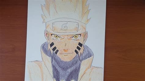 Drawing Naruto With Ballpoint Pen Youtube