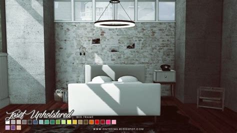 Onyx Sims Josef And Scandinavian Bed Frames • Sims 4 Downloads