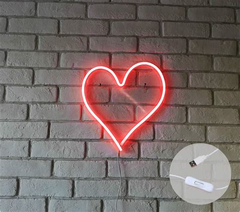 Britrio Led Neon Light Sign 134 Heart Shape India Ubuy