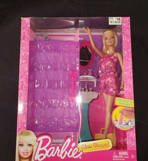 Barbie Glam Shower Playset Includes Doll Shower And Bathroom