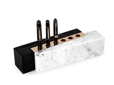 Marble Pen Holder Intersellar By Ginger And Jagger