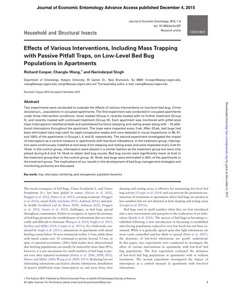 Pdf Effects Of Various Interventions Including Mass Trapping With