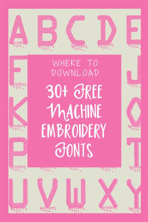 40 Free Embroidery Fonts To Download Including Bx