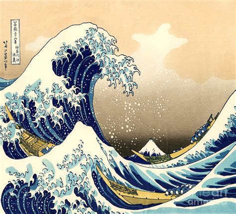 The Great Wave Painting By Thea Recuerdo Pixels