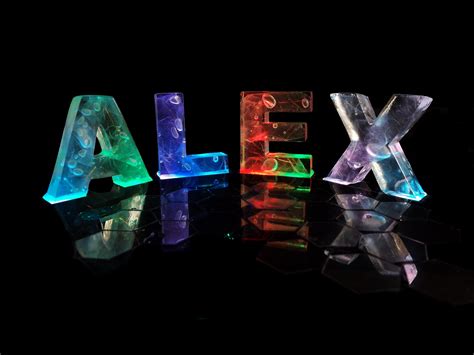 The Name Alex In 3d Lights By Jill Bonner Photo 37565226 500px