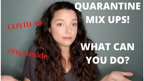 What We Can And Cannot Do During The Quarantine Youtube
