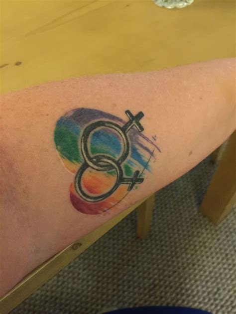 My Rainbow Heart Lesbian Tattoo ️ ️ Rainbow Heart Tattoo Tattoos Rainbow Heart