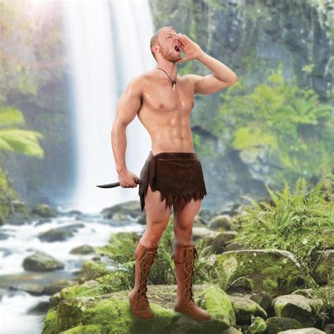 Suede Loincloth Mens Fantasy Warrior Costume Museum Replicas