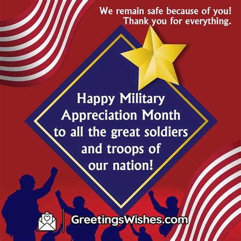 Military Appreciation Month Messages Greetings Wishes