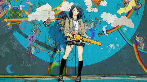 Anime Girl With Chainsaw 4k Wallpaperhd Anime Wallpapers4k Wallpapers