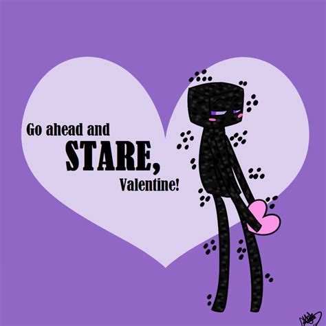 Enderman Valentine By Deathdragon13 On Deviantart Valentine Minecraft Drawings Cute Memes