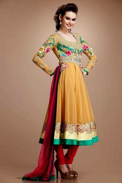 Letest Designer Womens Anarkali Dress Imagephoto And Pictures Latest