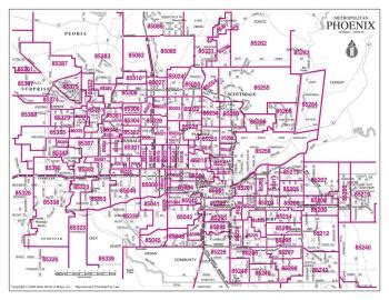 Map Of Maricopa County Zip Codes Cities And Towns Map
