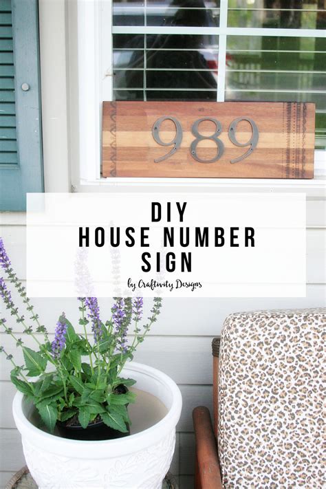 Diy House Number Sign Craftivity Designs