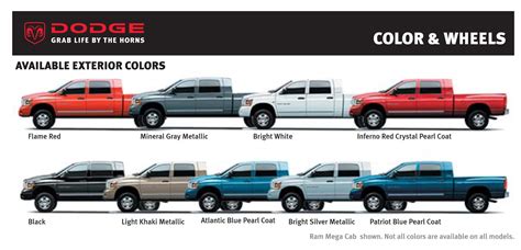 Dodge Ram 2500 Paint Codes And Color Charts