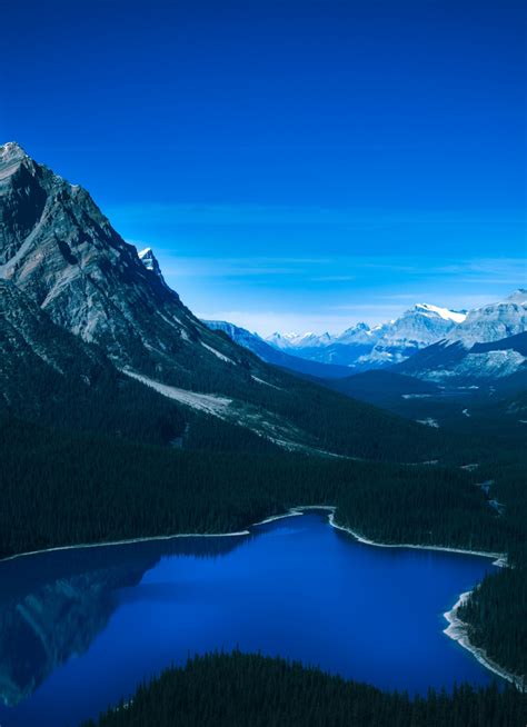 Download Wallpaper 840x1160 Canada Mountains Valley Lake Nature