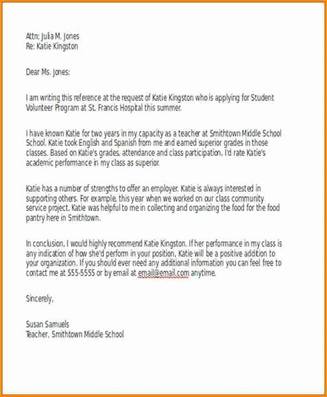 Character Reference Letter For Volunteering Cover Letter