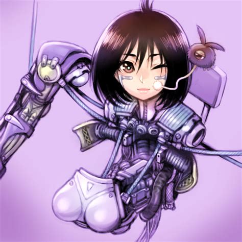 Safebooru 1girl Black Hair Breasts Brown Eyes Commentary Request Cyborg Disassembly Folks