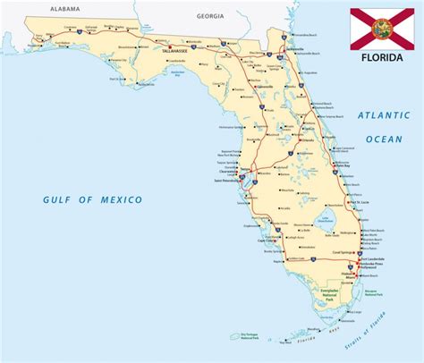 Florida Map With Port St Lucie Printable Maps